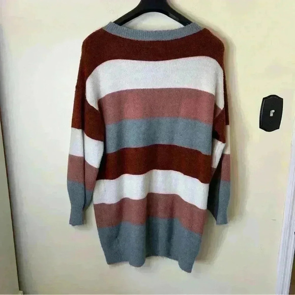 Dreamers Color Block Stripe Dress Size M/L - Picture 2 of 4